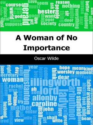 cover image of A Woman of No Importance